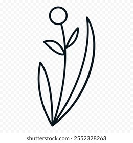 ilustração de flores de primavera desenhadas à mão. ilustração floral