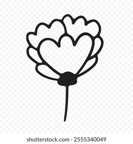 Hand drawn spring flowers illustration. floral illustration