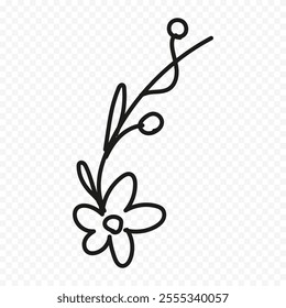 Hand drawn spring flowers illustration. floral illustration