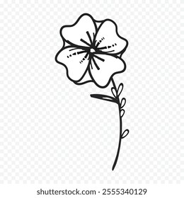 Hand drawn spring flowers illustration. floral illustration