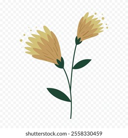 Hand drawn spring flowers illustration. floral illustration
