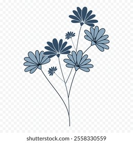 Hand drawn spring flowers illustration. floral illustration