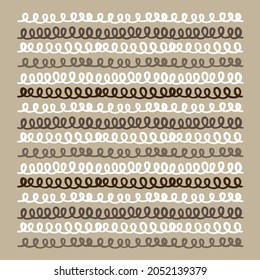 hand drawn spring pattern design