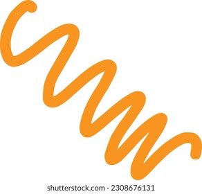 Hand Drawn Spring Shape Element for graphic Design banner and social media post design.
