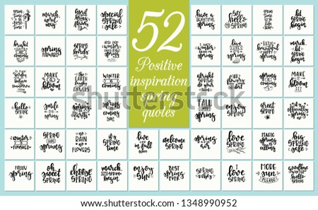 Hand drawn spring typography poster. Conceptual handwritten phrase Spring T shirt hand lettered calligraphic design. Inspirational vector