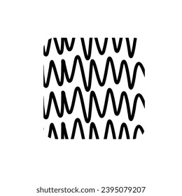 Hand Drawn Square Art Scribble