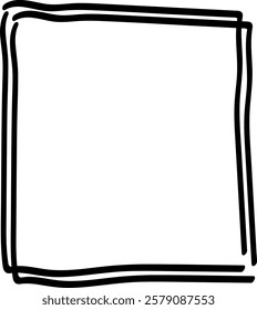 Hand Drawn Square Frame Border Element