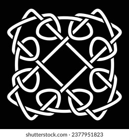 Hand Drawn Square Mandala Art for Creative Floral Rangoli and Decorative Cards Design