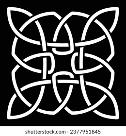 Hand Drawn Square Mandala Art for Creative Floral Rangoli and Decorative Cards Design