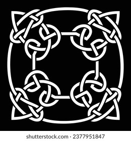 Diseño de manala cuadrada dibujada a mano para diseño de rangoli floral creativo y tarjetas decorativas
