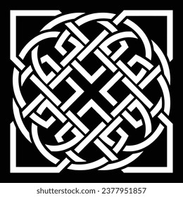 Hand Drawn Square Mandala Art for Creative Floral Rangoli and Decorative Cards Design