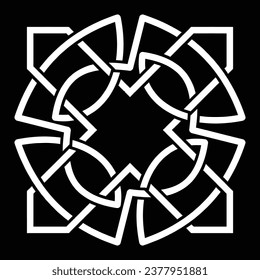 Diseño de manala cuadrada dibujada a mano para diseño de rangoli floral creativo y tarjetas decorativas
