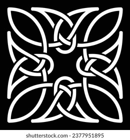 Hand Drawn Square Mandala Art for Creative Floral Rangoli and Decorative Cards Design
