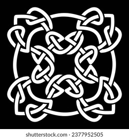 Diseño de manala cuadrada dibujada a mano para diseño de rangoli floral creativo y tarjetas decorativas