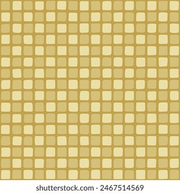 cuadros dibujados a mano. fondo repetitivo marrón arenoso. patrón sin costuras de Vector. muestra de tela geométrica. papel de envoltura de ajedrez. arte decorativo. Plantilla de diseño para textiles, decoración del hogar, lino