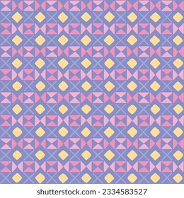 hand drawn squares, triangles, crosses. pastel repetitive background. vector seamless pattern. geometric illustration. fabric swatch. wrapping paper. continuous design element for textile, home decor