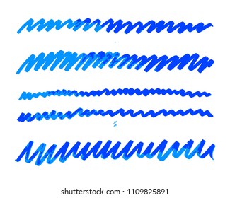 Hand Drawn Squiggles with Ink Brush Pen