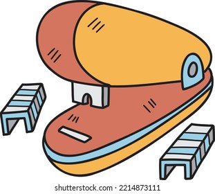 Hand Drawn stapler illustration isolated on background
