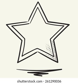 Hand drawn star illustration