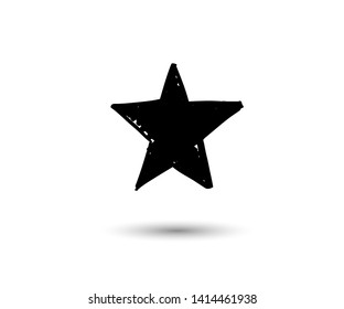 Hand drawn star. illustration. - Vector 