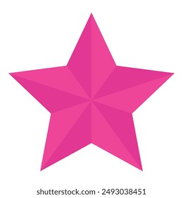 Hand drawn star Isolated on white background.
