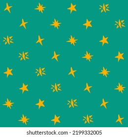 Hand Drawn Star Seamless Pattern