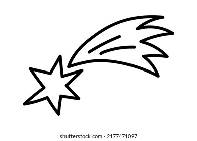 Hand Drawn Star Sign. Vector illustration