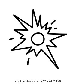 Handgezeichnetes Sternzeichen. Vektorgrafik
