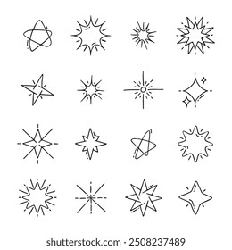 Hand Drawn Star and Spark Collection