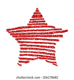 Hand drawn star vector illustration