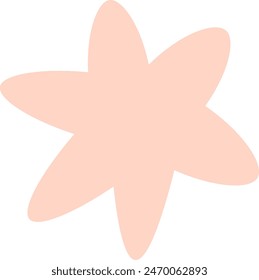Ilustración vectorial de estrella dibujada a mano
