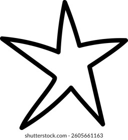 Hand Drawn Star Vector Illustration