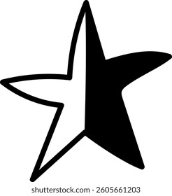 Hand Drawn Star Vector Illustration
