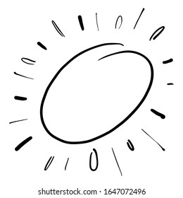 hand drawn of starburst pattern 