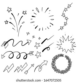 hand drawn of starburst pattern 