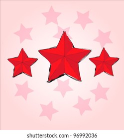 Hand drawn stars