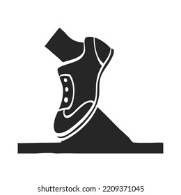 Hand drawn Starting block vector illustration