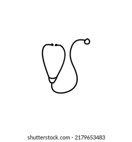 Icono de Stethoscope dibujado a mano, icono de doodle simple