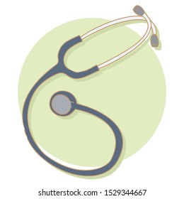 Hand drawn of stethoscope for medical with vector style doodle design illustrations