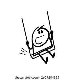 Hand drawn stickman vector illustration	