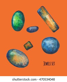 hand drawn stones vectors