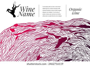 Hand drawn strain texture background. Vector illustration	