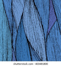 hand drawn striped background. cute cartoon style. sea waves