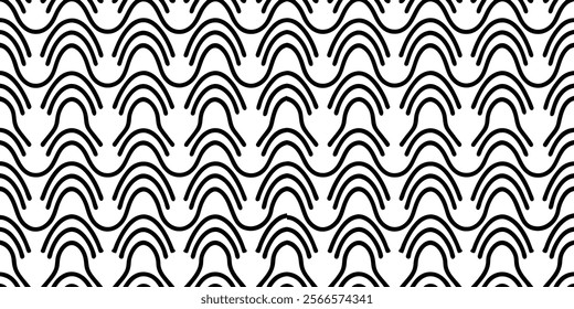 Hand drawn striped groovy abstract backgrounds, rectangle patterns set. Black and white marble stains templates collection. Distorted curved uneven stripes, warped streaks, fluid wavy lines, waves.