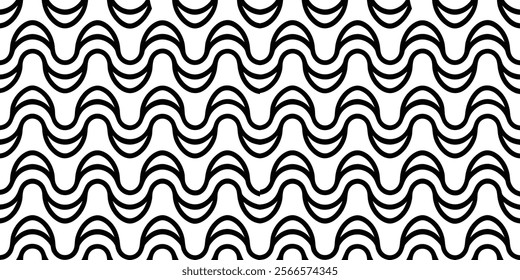 Hand drawn striped groovy abstract backgrounds, rectangle patterns set. Black and white marble stains templates collection. Distorted curved uneven stripes, warped streaks, fluid wavy lines, waves.