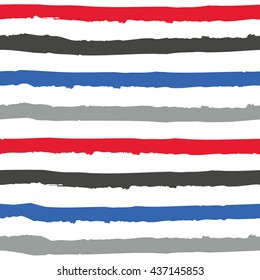 Hand drawn striped pattern design. Vector illustration.
