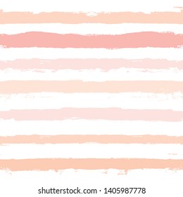 Hand drawn striped pattern, pink girly stripe seamless background, for wrapping, wallpaper, textile. paint ink brush strokes. vector grunge stripes, cute baby paintbrush line backdrop