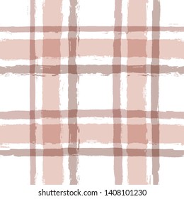 Hand drawn striped pattern, pink girly stripe seamless background, for wrapping, wallpaper, textile. paint ink brush strokes. vector grunge stripes, cute baby paintbrush line backdrop