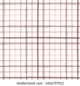 Hand drawn striped pattern, pink girly stripe seamless background, for wrapping, wallpaper, textile. paint ink brush strokes. vector grunge stripes, cute baby paintbrush line backdrop