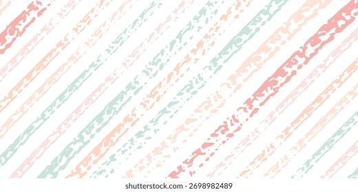 Padrão listrado desenhado à mão, cor-de-rosa feminino listras plano de fundo sem costura, para empacotamento, papel de parede, têxtil. tinta pincelada pinceladas. vetor grunge listras, bonito bebê pincel linha pano de fundo